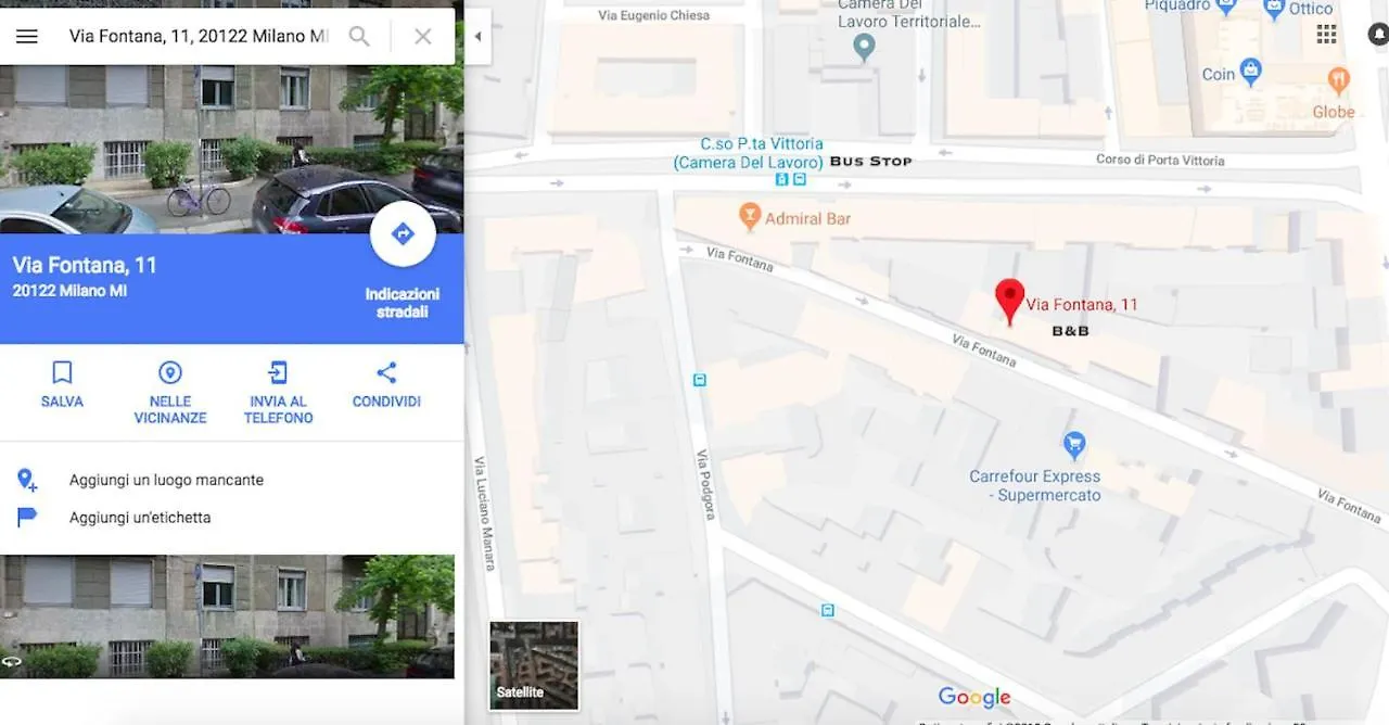 Panzió B&B Via Fontana Milano Olaszország